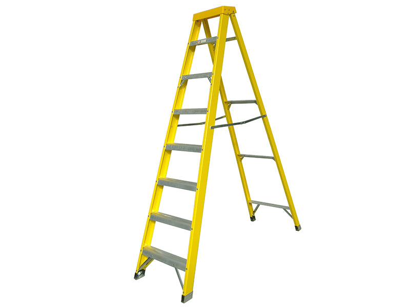 10 Rungs Fibreglass Swingback Steps Open, 2.71m Closed 2.98m 10 Rungs