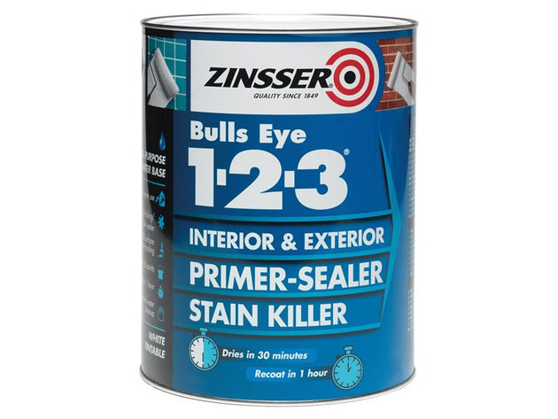ZINBE12325L - Bulls Eye® 1-2-3 Primer & Sealer Paint 2.5 litre
